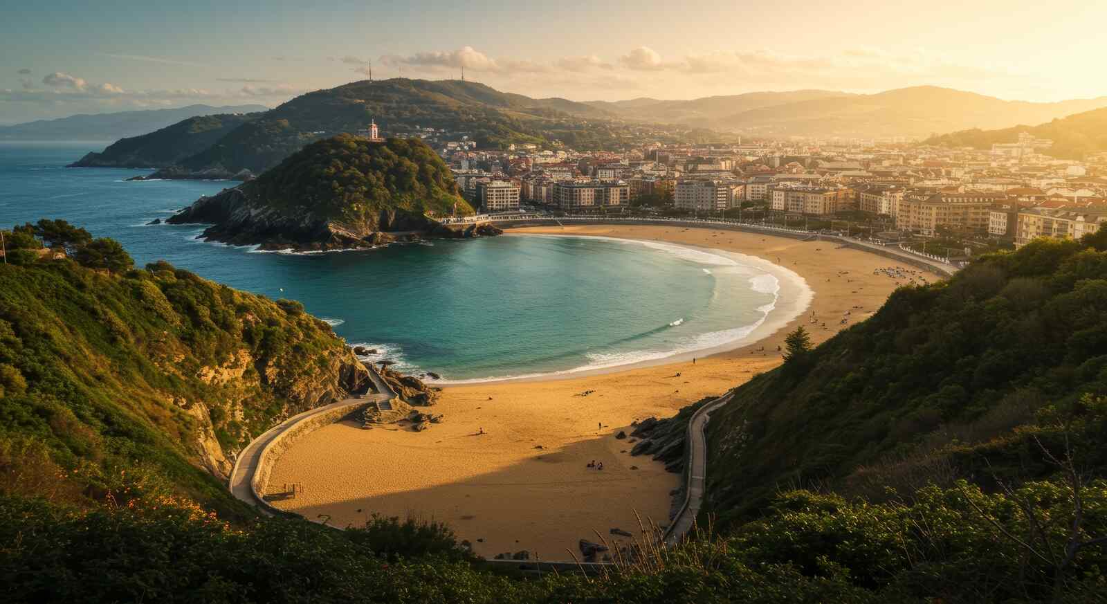 Playa de La Concha en San Sebastián, sitios más caros para vivir