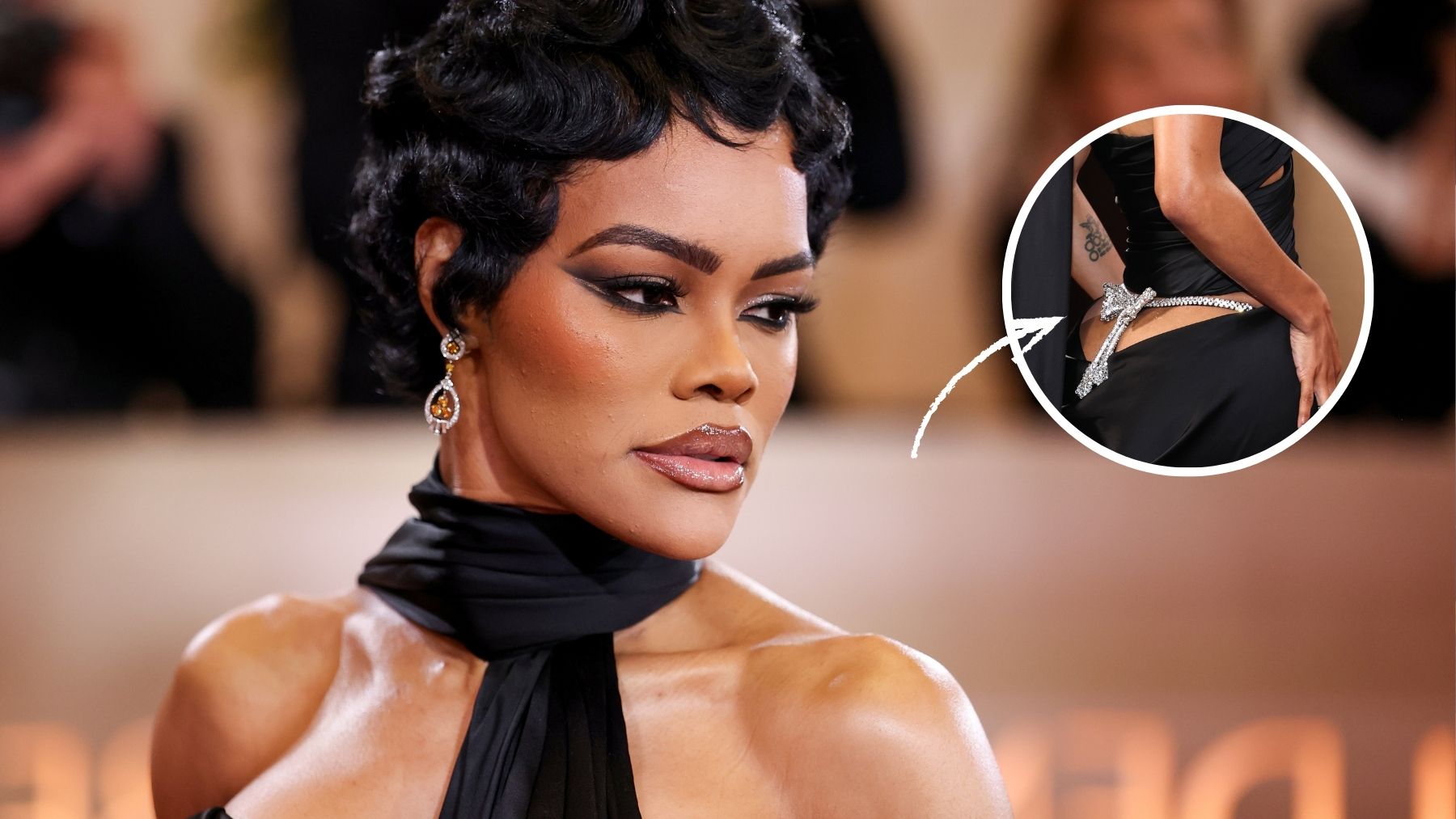 Teyana Taylor sobre su vestido ‘efecto tanga’ en los Globos de Oro: “Es de diamantes, es caro