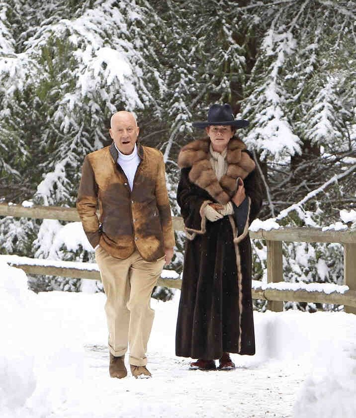 famosos invierno, esquí