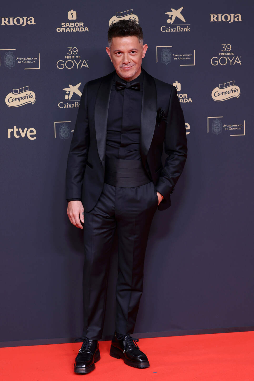 El artista posando en los goya