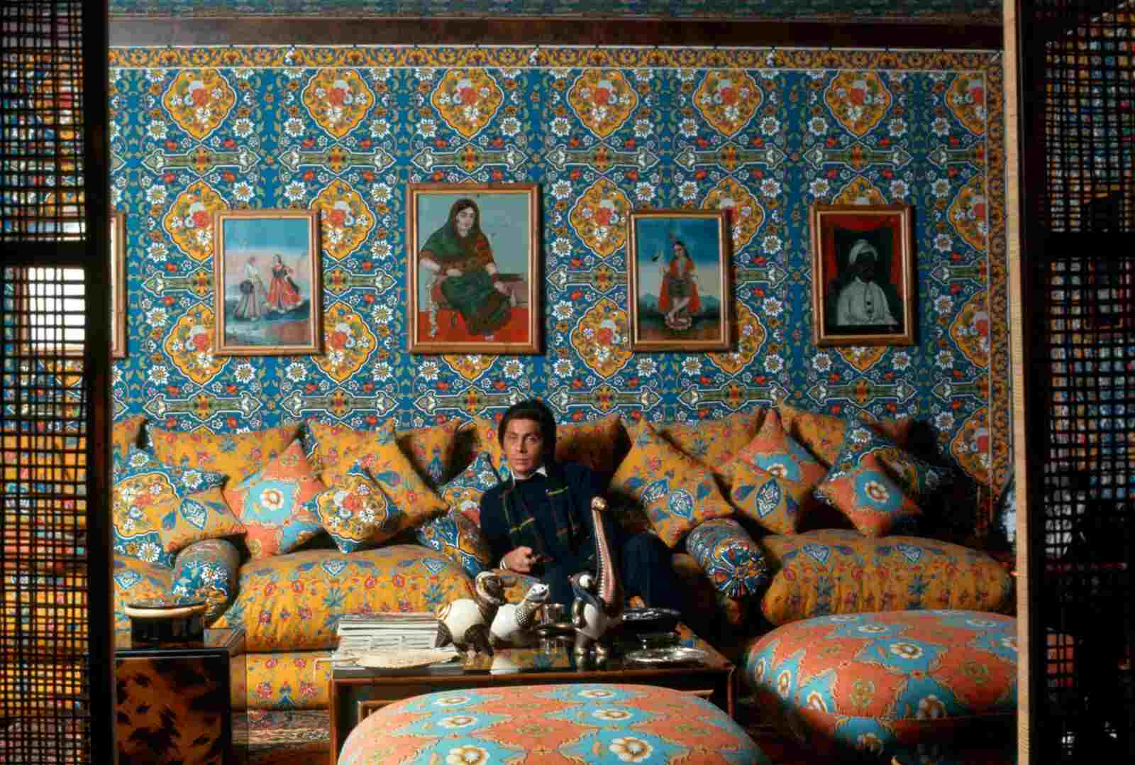 Valentino en su casa de Roma