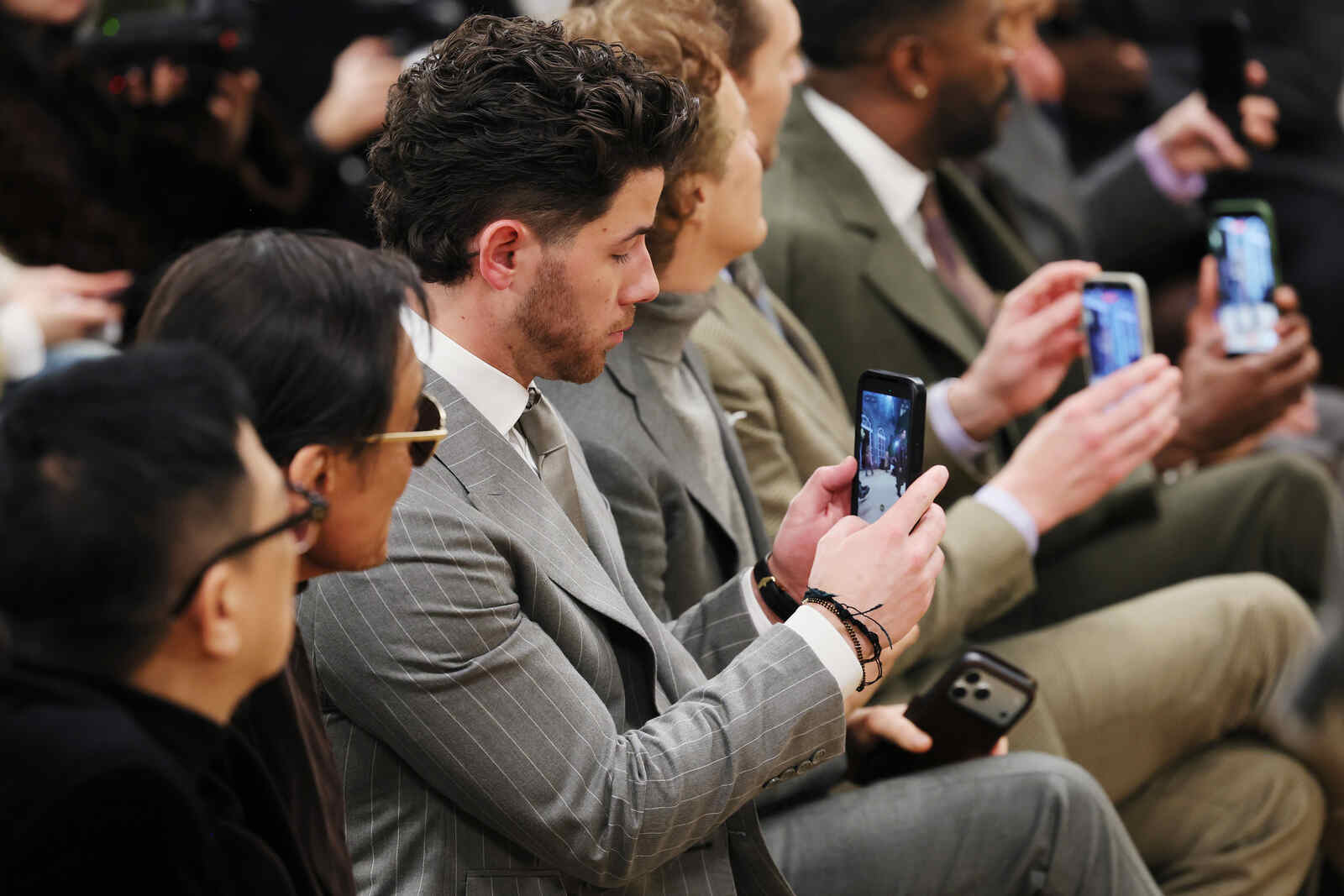 Nick Jonas en el desfile de Ralph Lauren