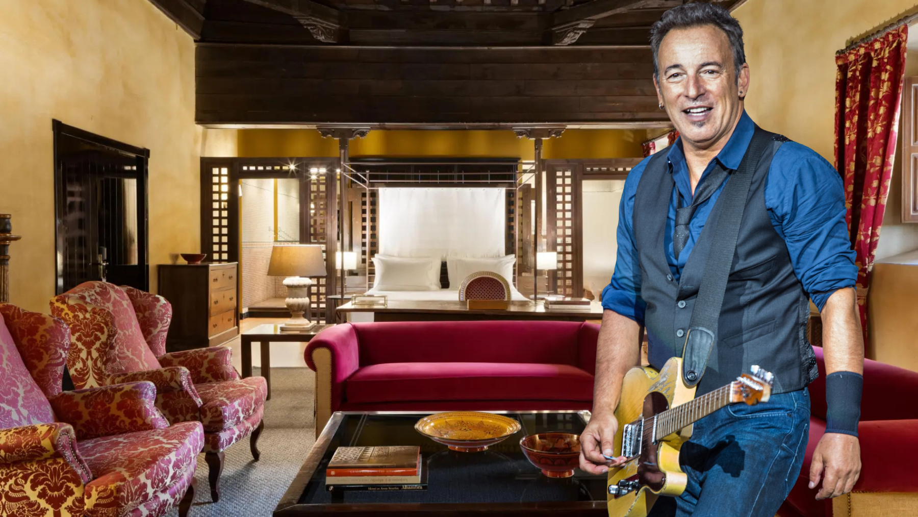 La suite secreta de un antiguo convento en Granada donde Bruce Springsteen durmió como un rey del rock