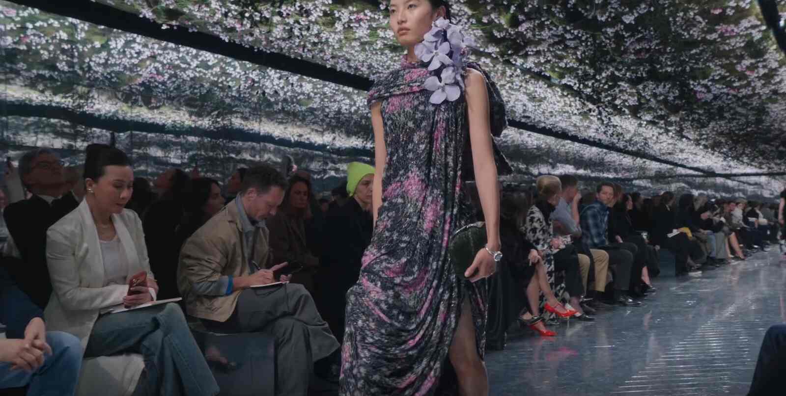 Vestido de flores de Dior