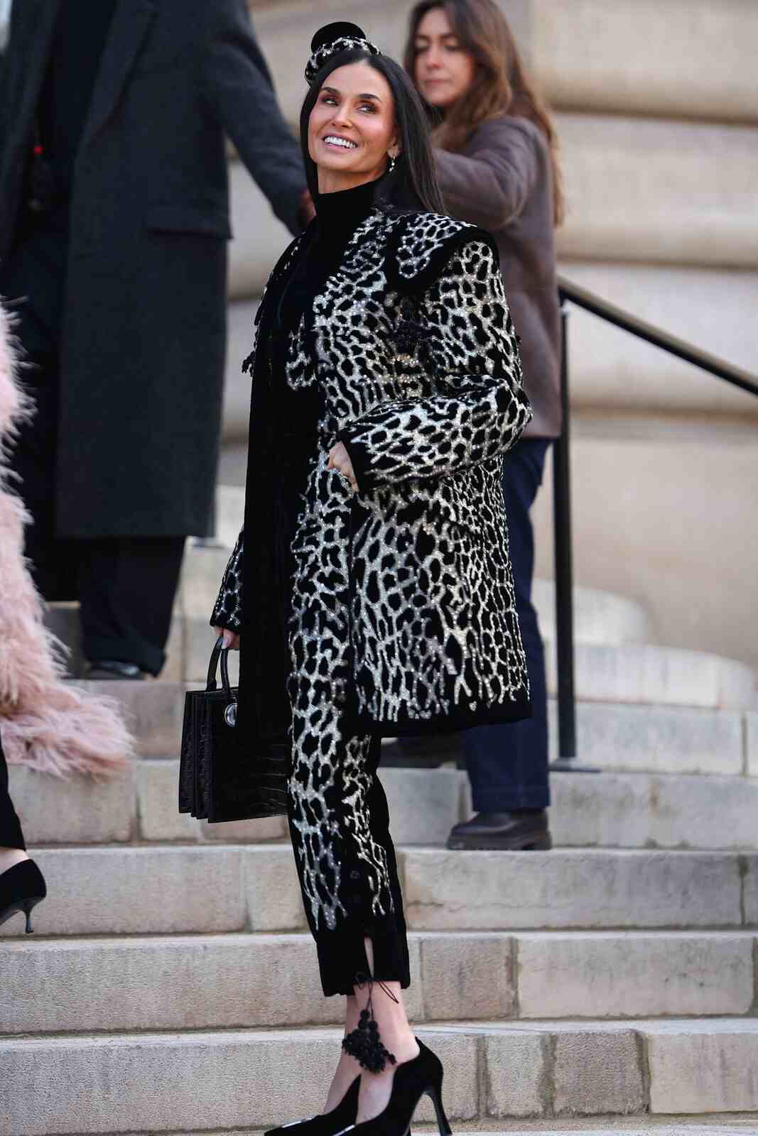 Demi Moore en le desfile de Schiaparelli