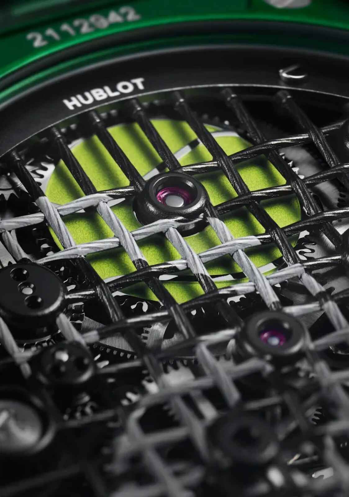 Cuerdas de raqueta del reloj