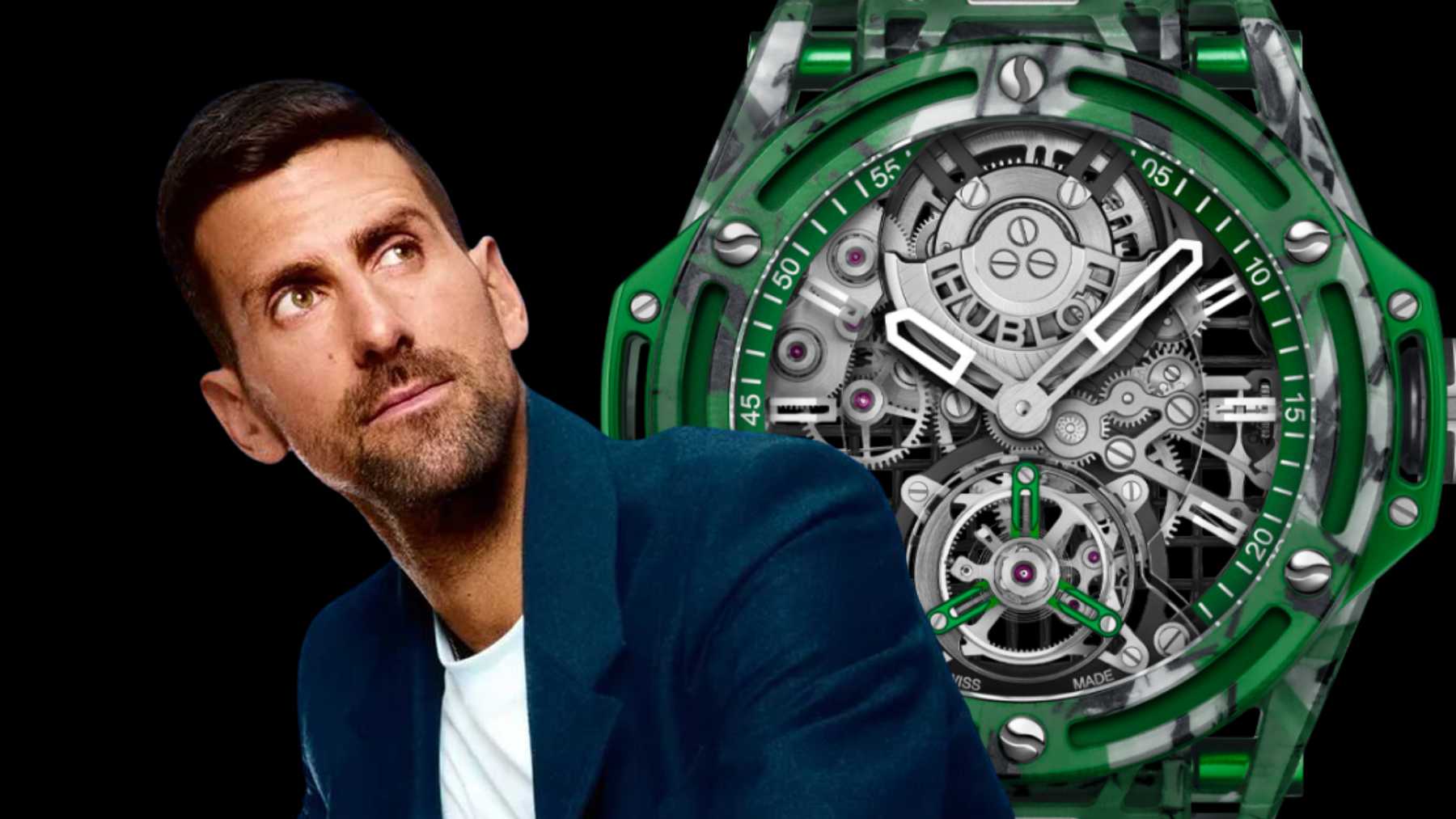 El nuevo reloj de Djokovic está hecho con cuerdas de raqueta y supera los 120.000 €