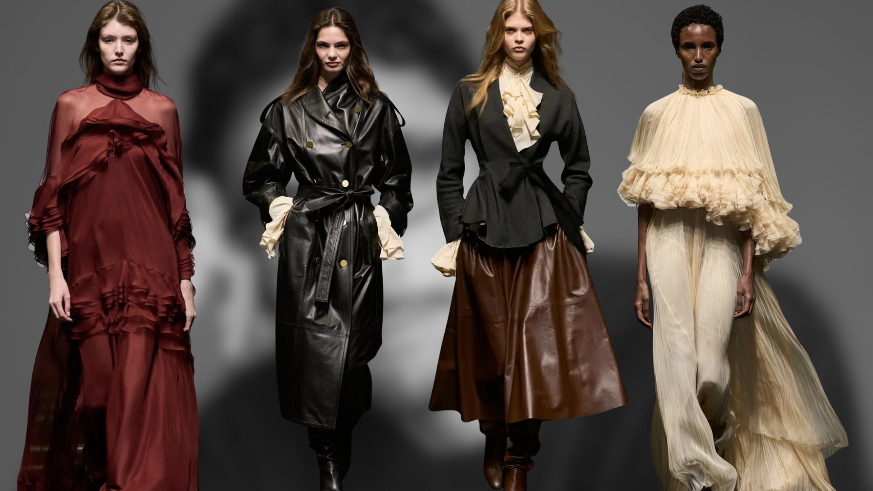 Alberta Ferretti debuta en Dubái con esencia de Oriente Medio: sastrería, volantes y siluetas fluidas