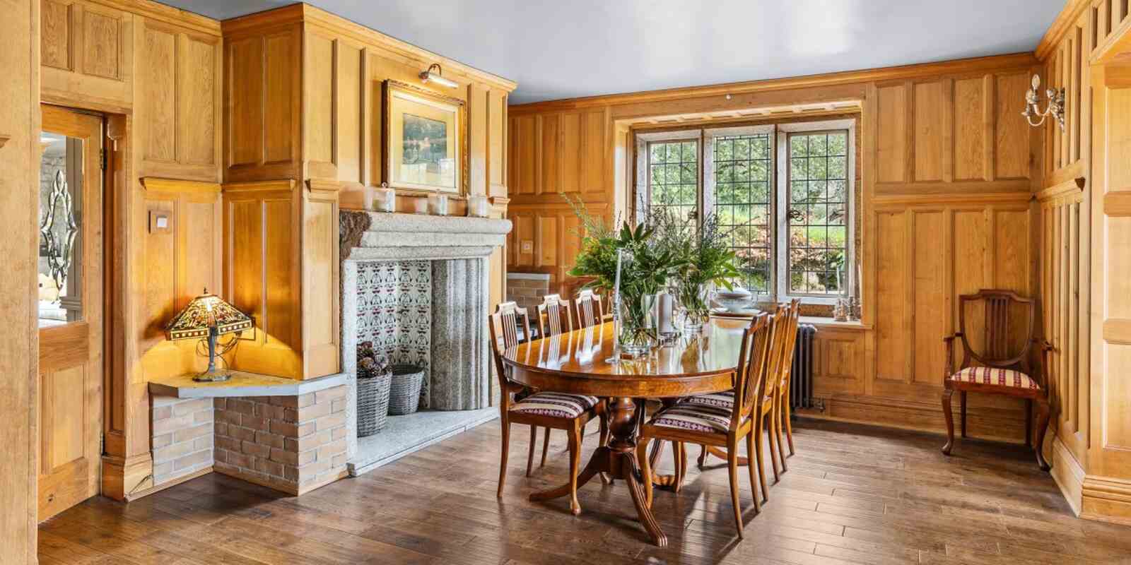 Comedor de la casa de campo