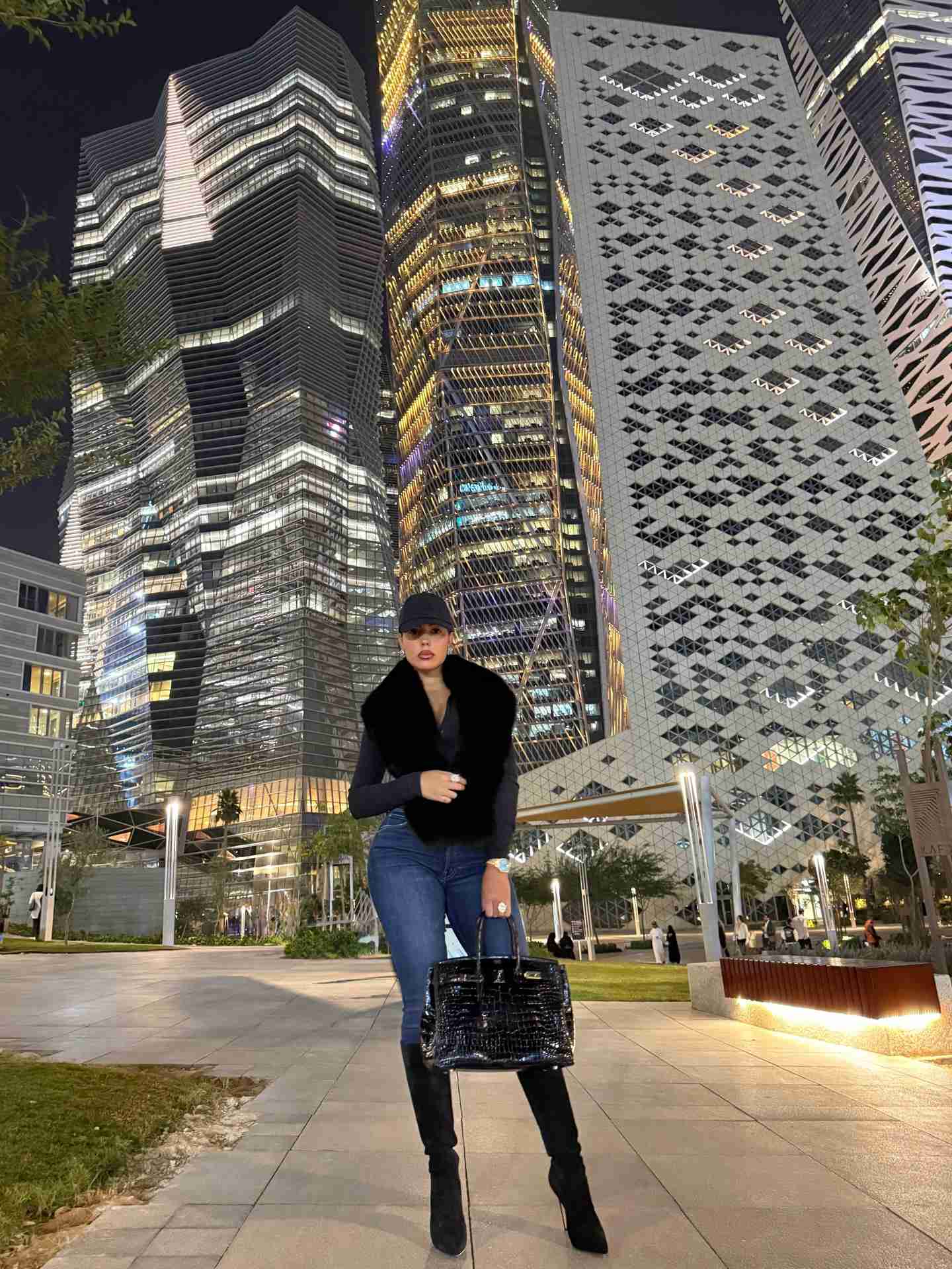 Georgina con una piel de Piedad de Diego