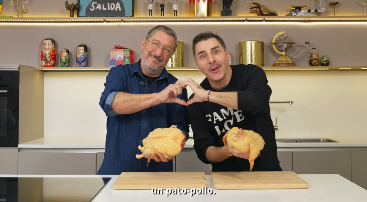 pato-pollo hermanos Roca