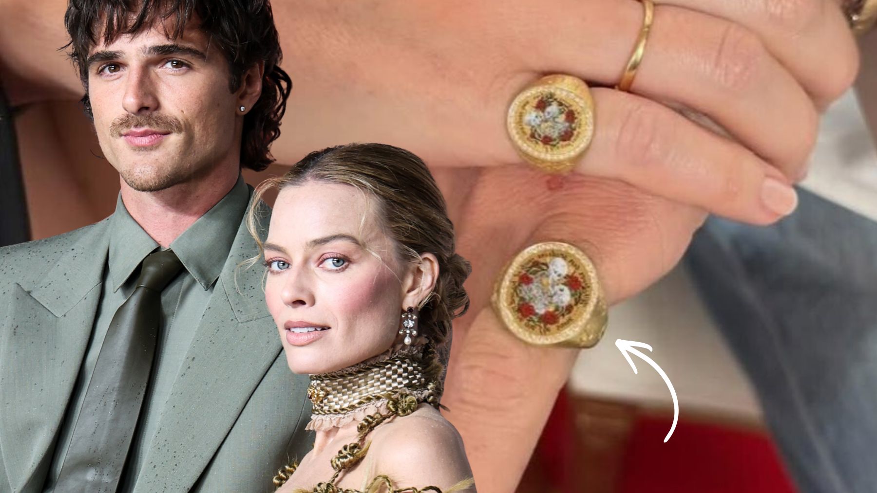 Margot Robbie y Jacob Elordi: el significado sentimental del anillo de 20.000 € que ella le regaló