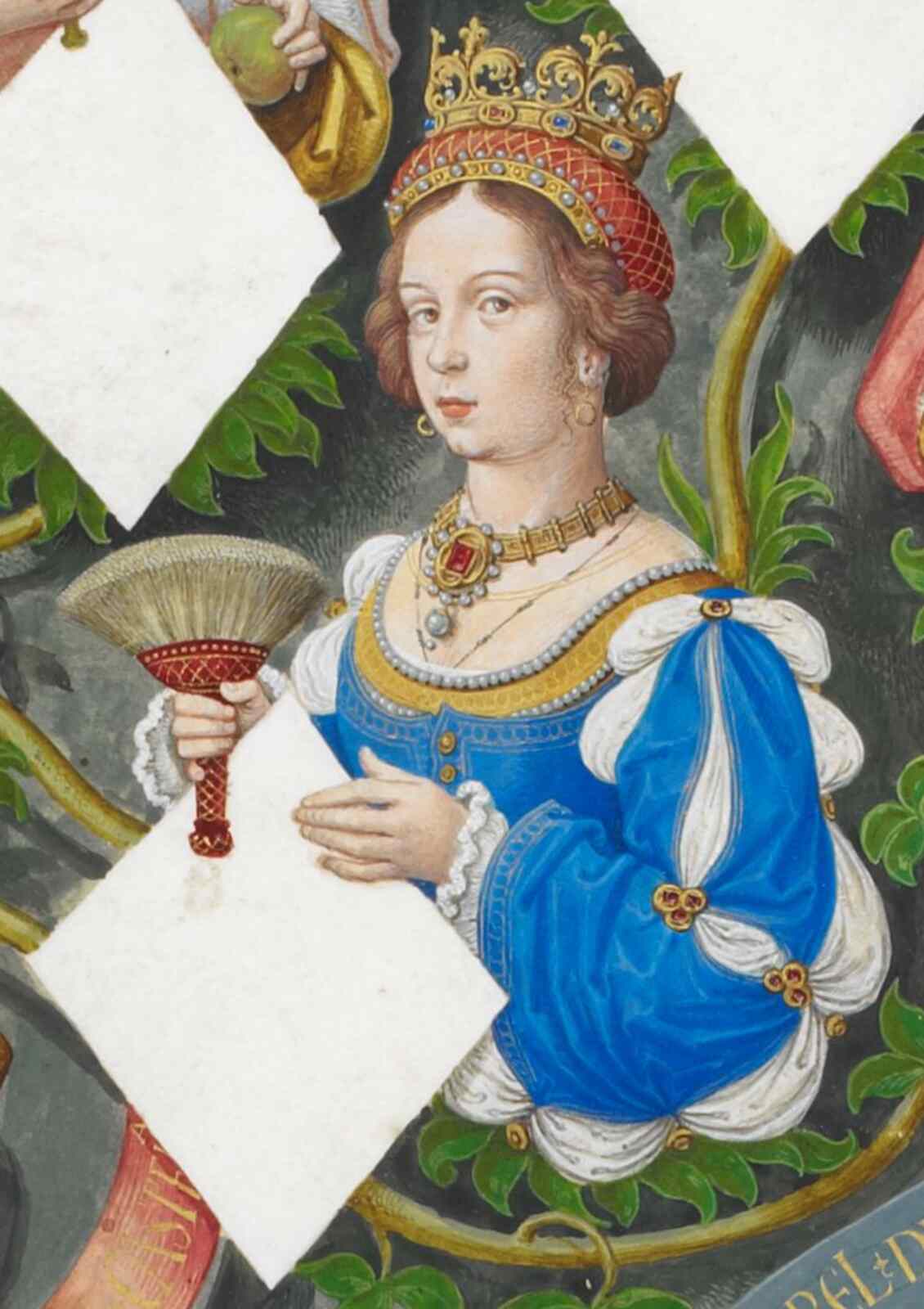Juana de Portugal posando