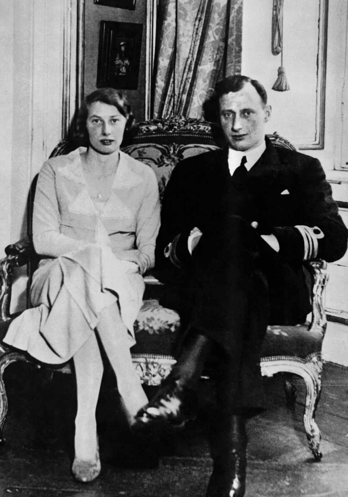 La reina Carolina Matilde y su marido