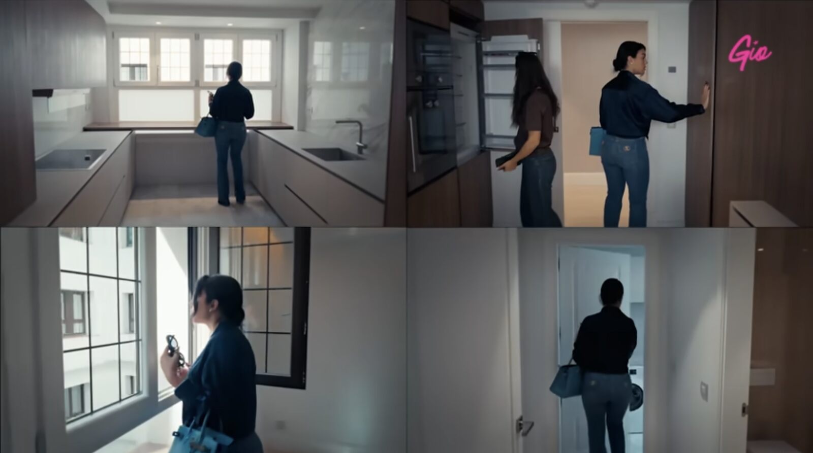 Imágenes del video de la influencer