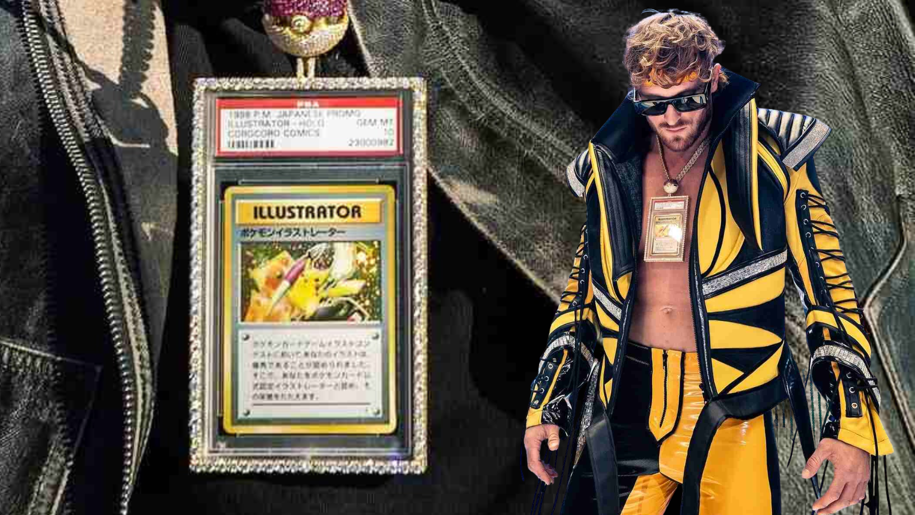 El boxeador Logan Paul vende por 16 millones una carta Pokémon engastada en un colgante de diamantes