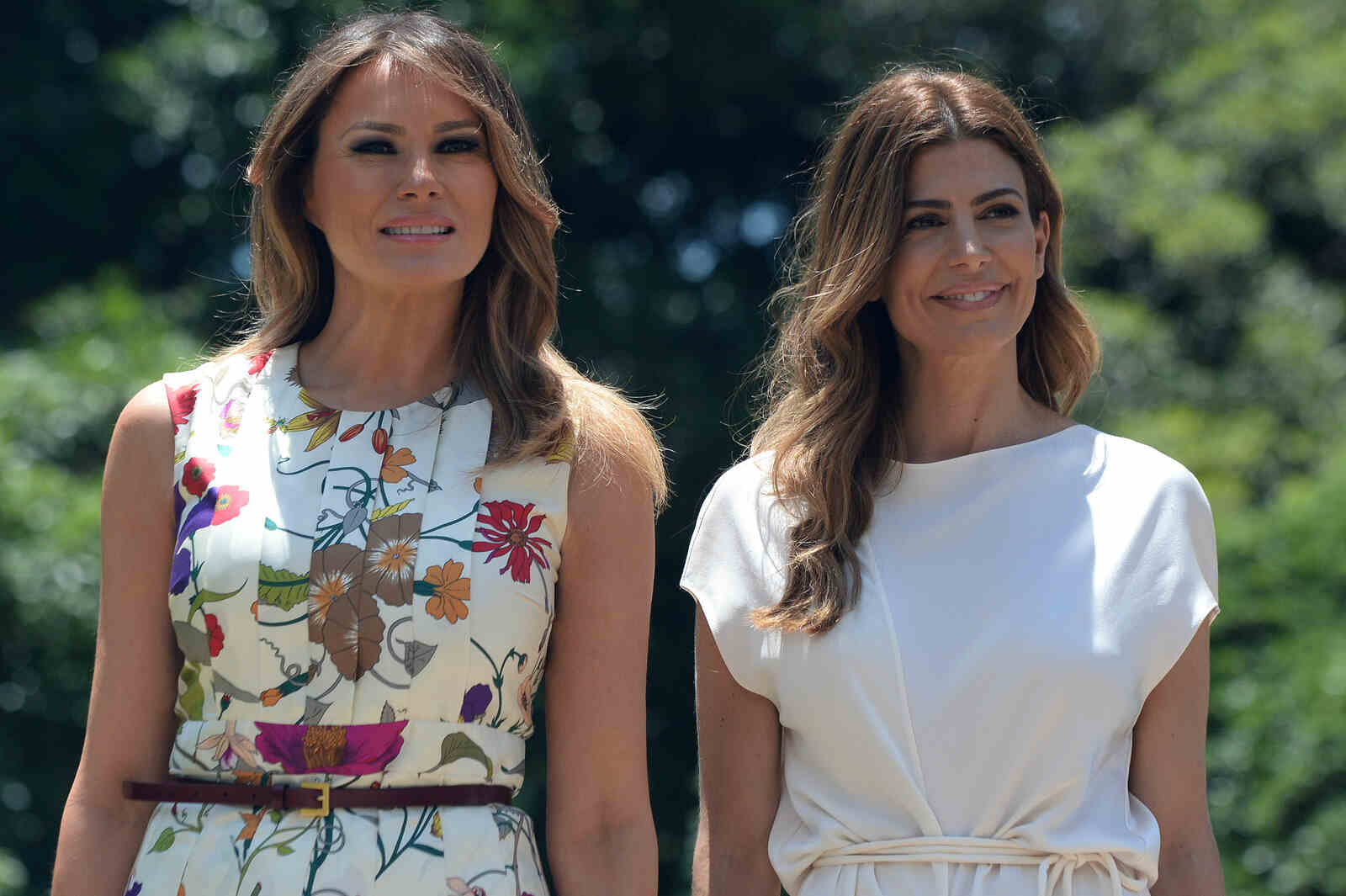 Juliana Awada y Melania Trump juntas en la Casa Blanca