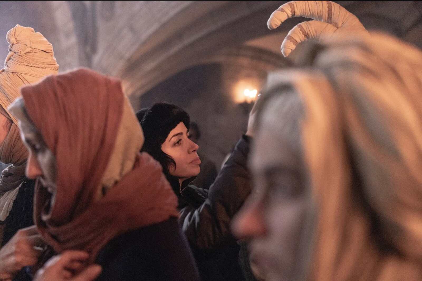 Nerea Torrijos en un rodaje