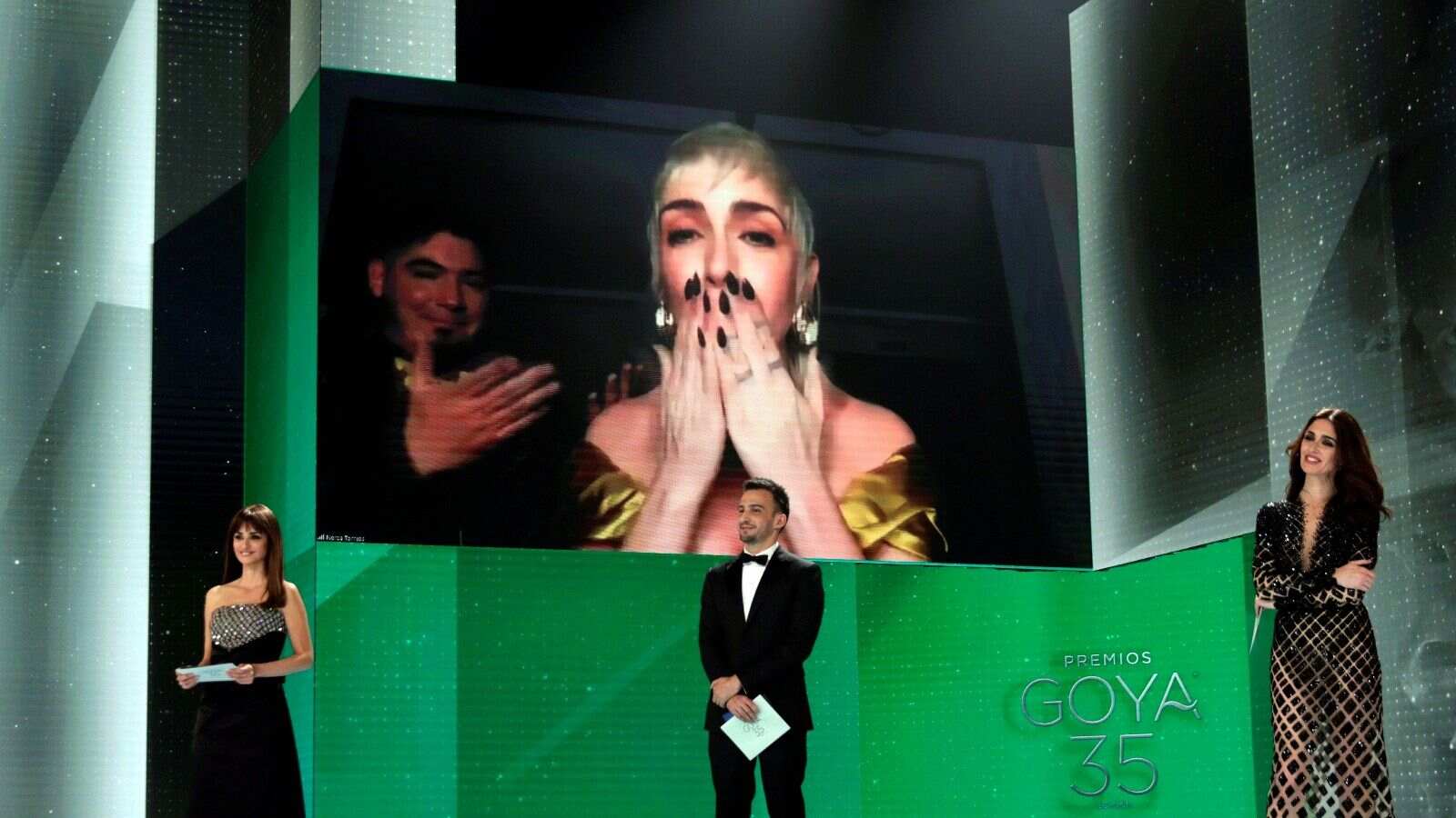 Nerea Torrijos ganando el Goya en 2021