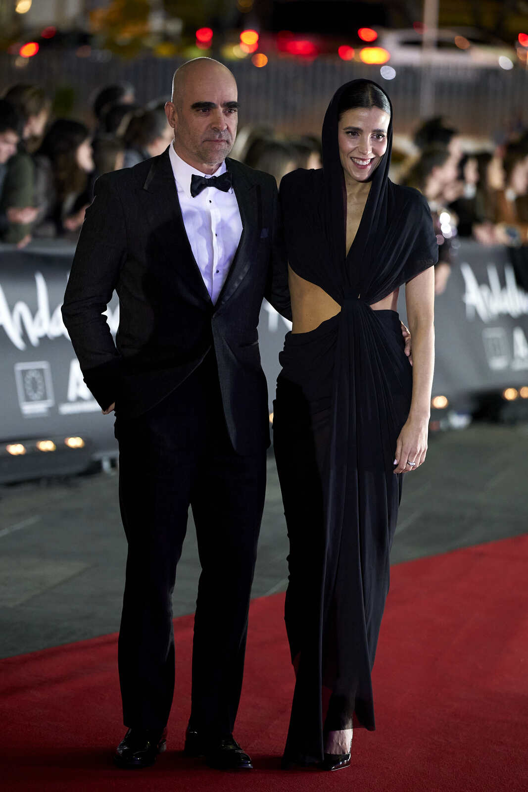 Luis Tosar posando con Luisa Mayol