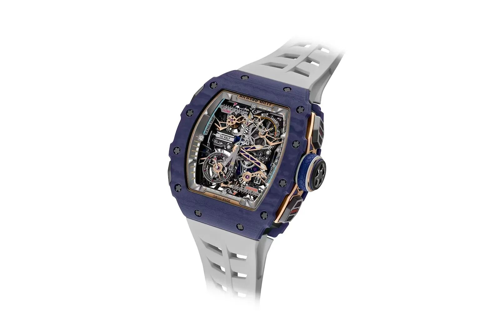 Reloj de fùtbol en azul