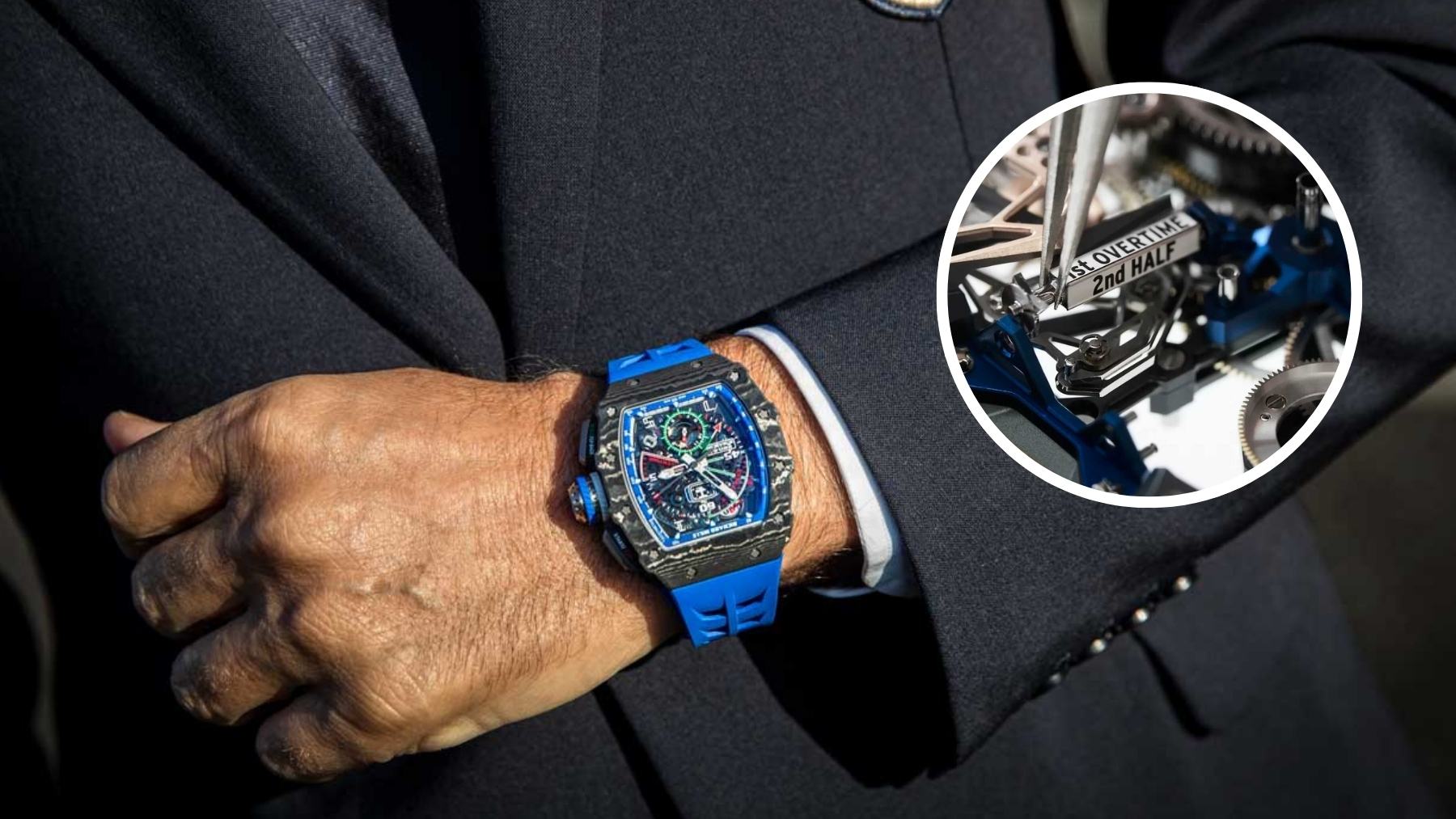 El Richard Mille más futbolero: cuesta 1,6 millones y registra los goles, tiempos y saques de un partido