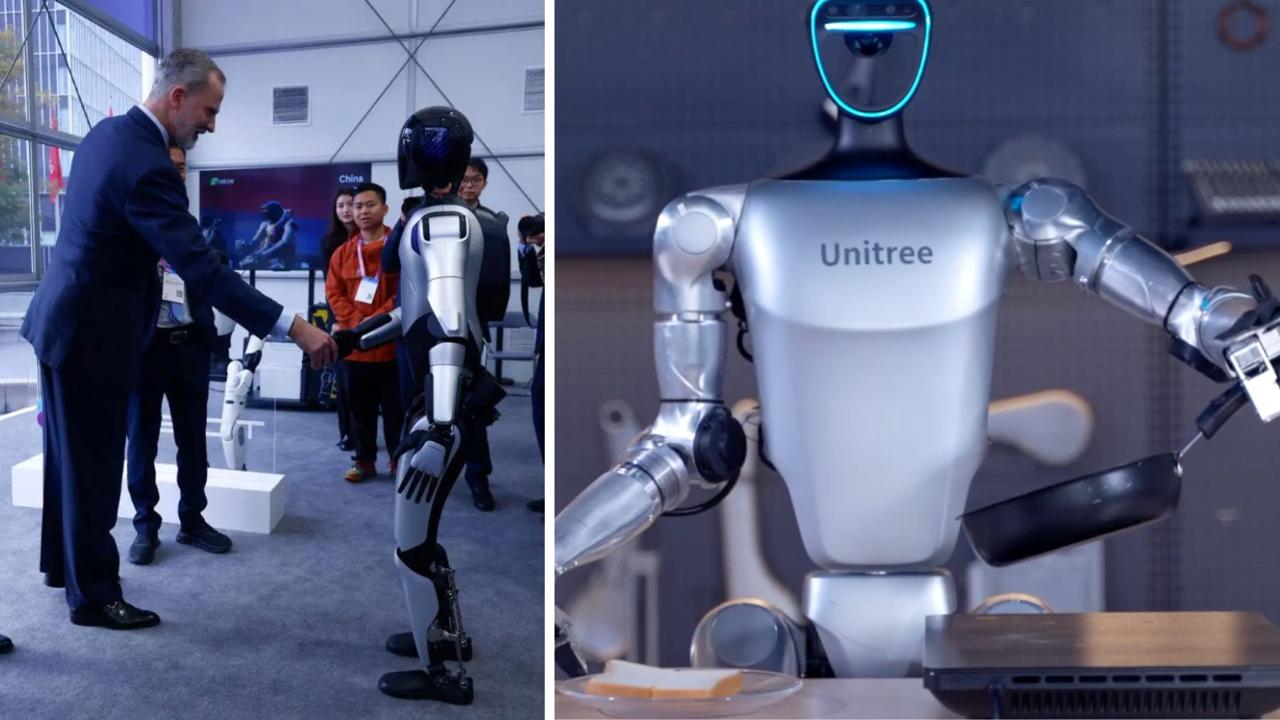 El robot que ha saludado al Rey Felipe VI en el MWC 2026 cuesta 13.000 € y hace tareas domésticas