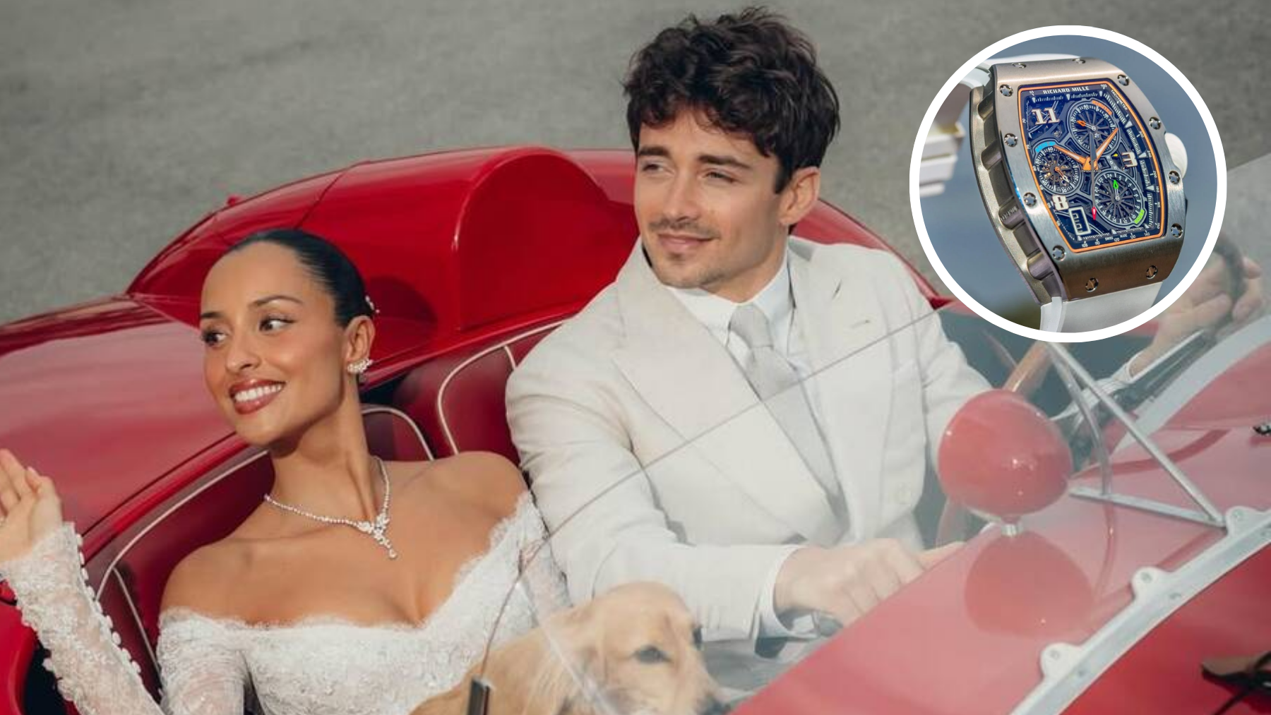 El Richard Mille de Charles Leclerc que eclipsó las joyas de Alexandra Saint Mleux: de titanio y 300.000 €