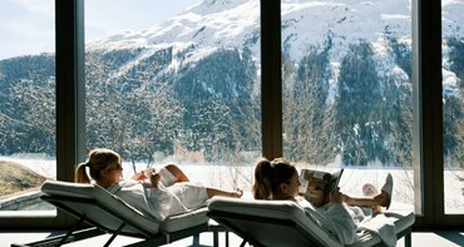 Spa del hotel Kulm St. Moritz, hoteles para hacer apres ski