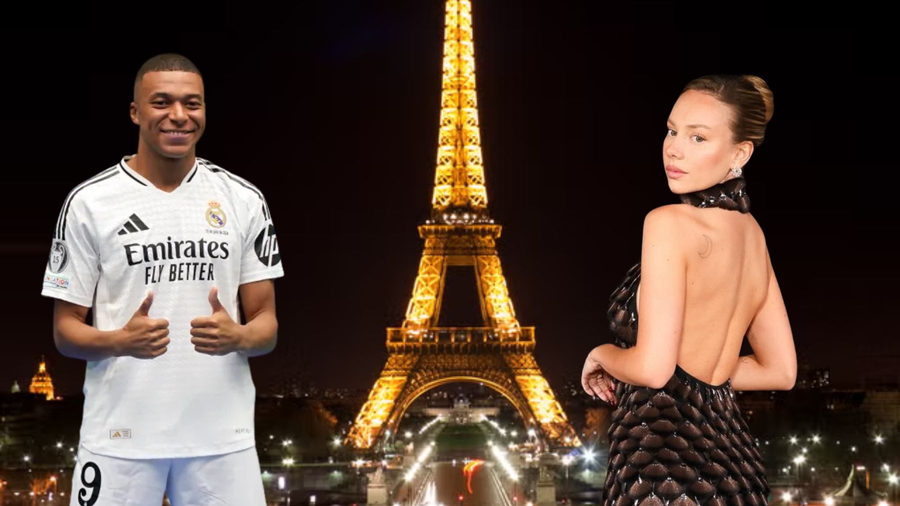 Ester Expósito y Mbappé vistos en París: pasta, vistas a la Torre Eiffel y el momento más íntimo de la pareja