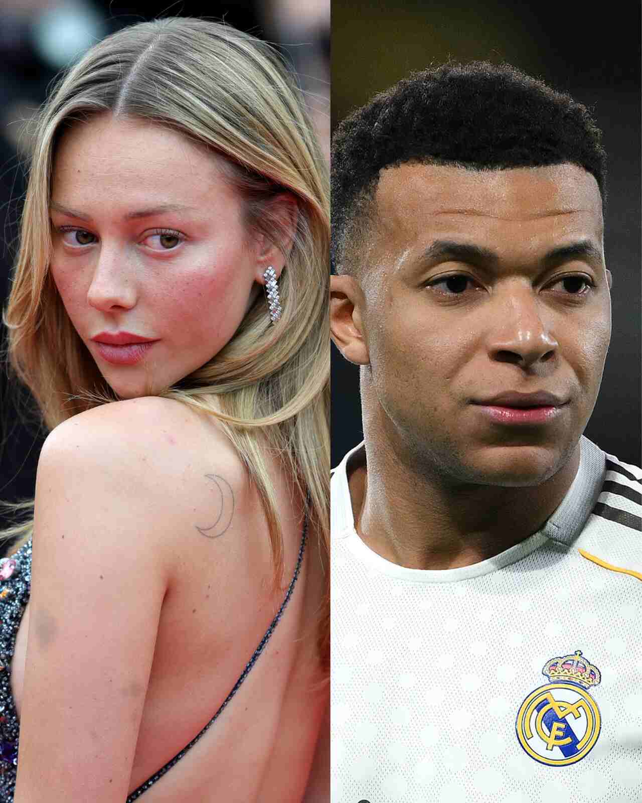 Ester Expósito con Mbappé 