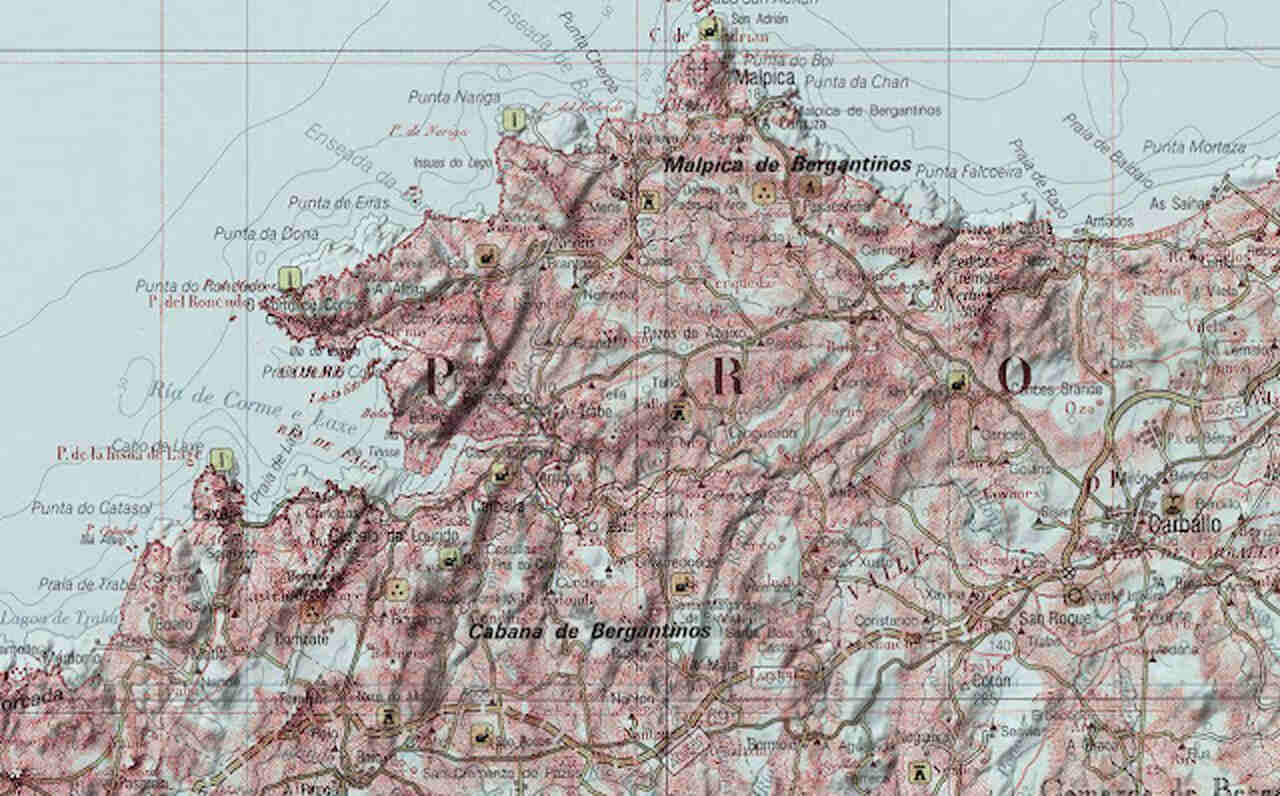 mapa Galicia subasta