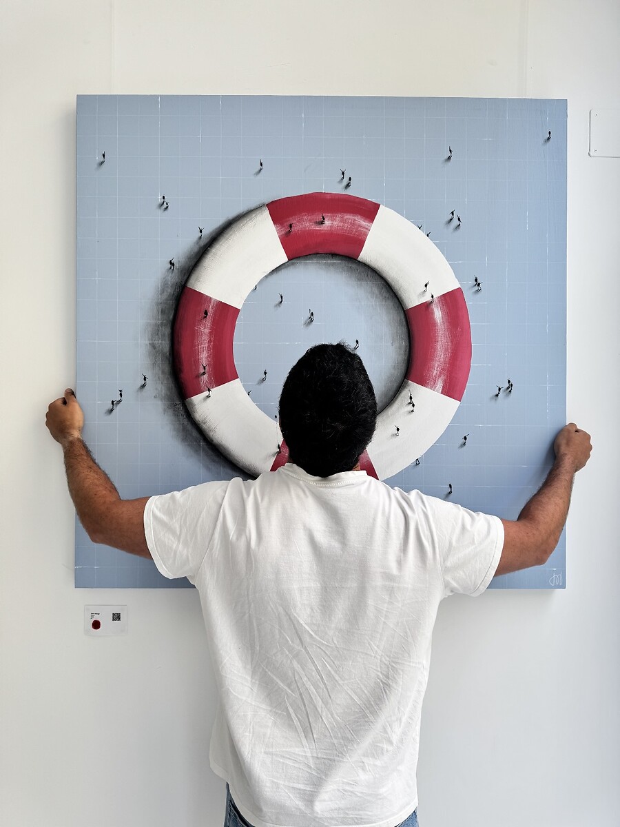 Jaime Monge, tras vender su cuadro a la pareja Bezos por 45.000 €: «Estos sucesos te cambian la trayectoria»