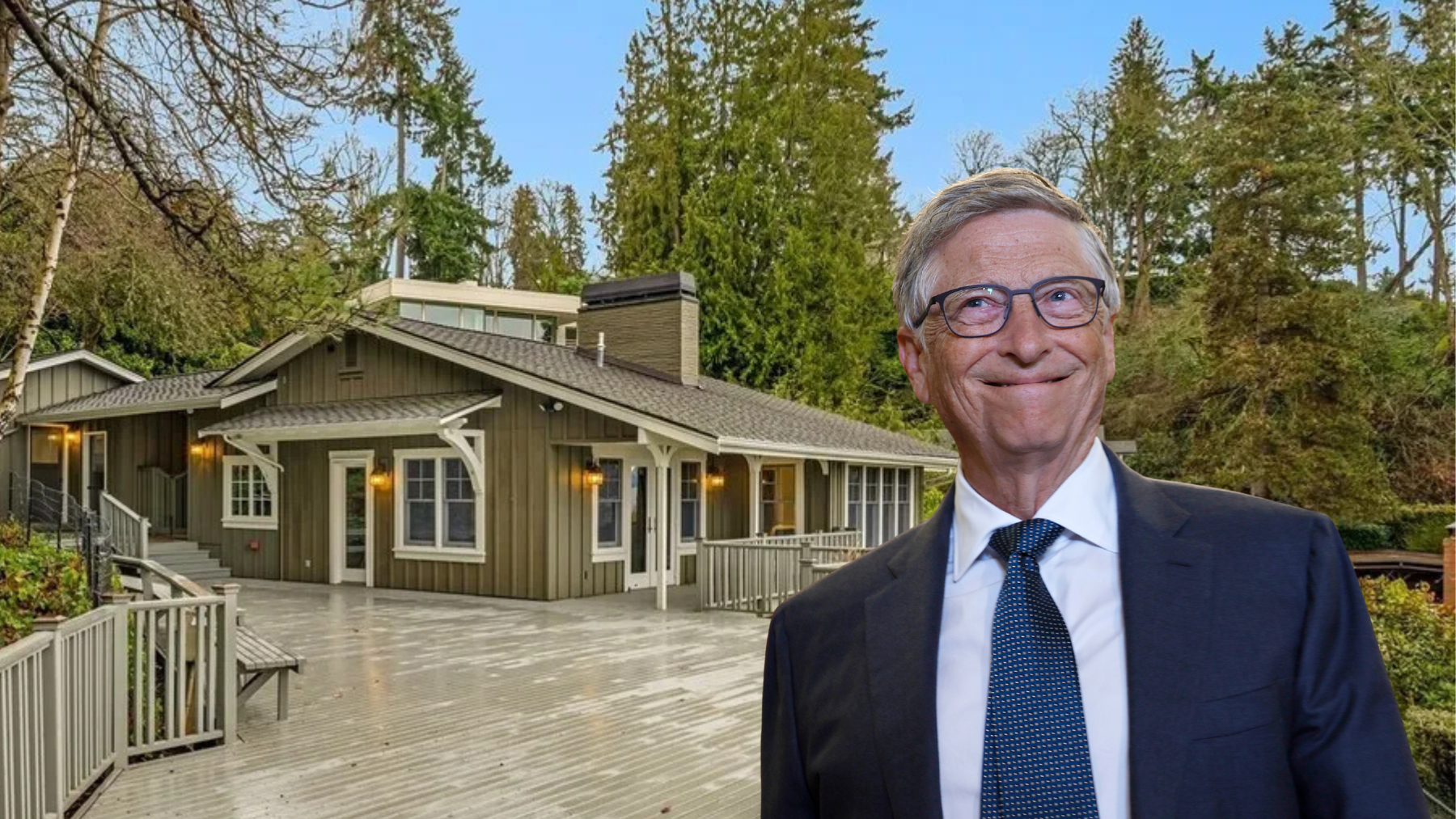 La casa que Bill Gates compró siendo el hombre más rico del mundo sale a la venta por 4 millones