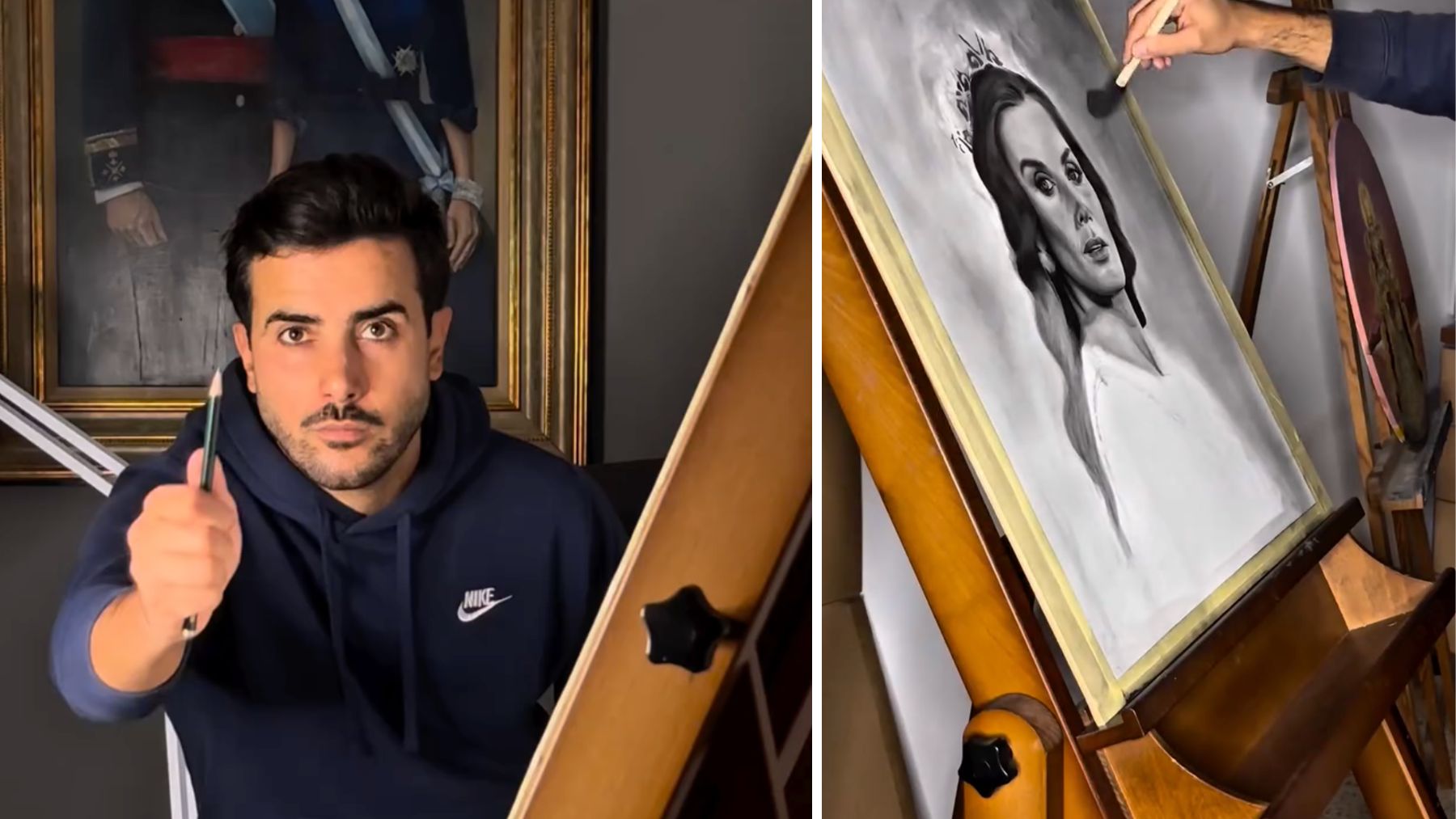 Este retrato de la Reina Letizia en grafito podría venderse por hasta 30.000 € en una subasta benéfica