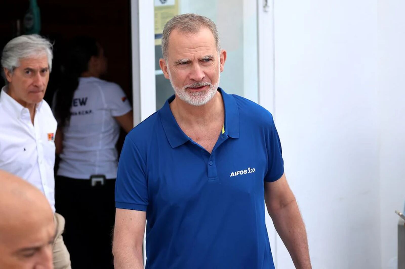 Felipe VI posando antes de la competición de Veleros