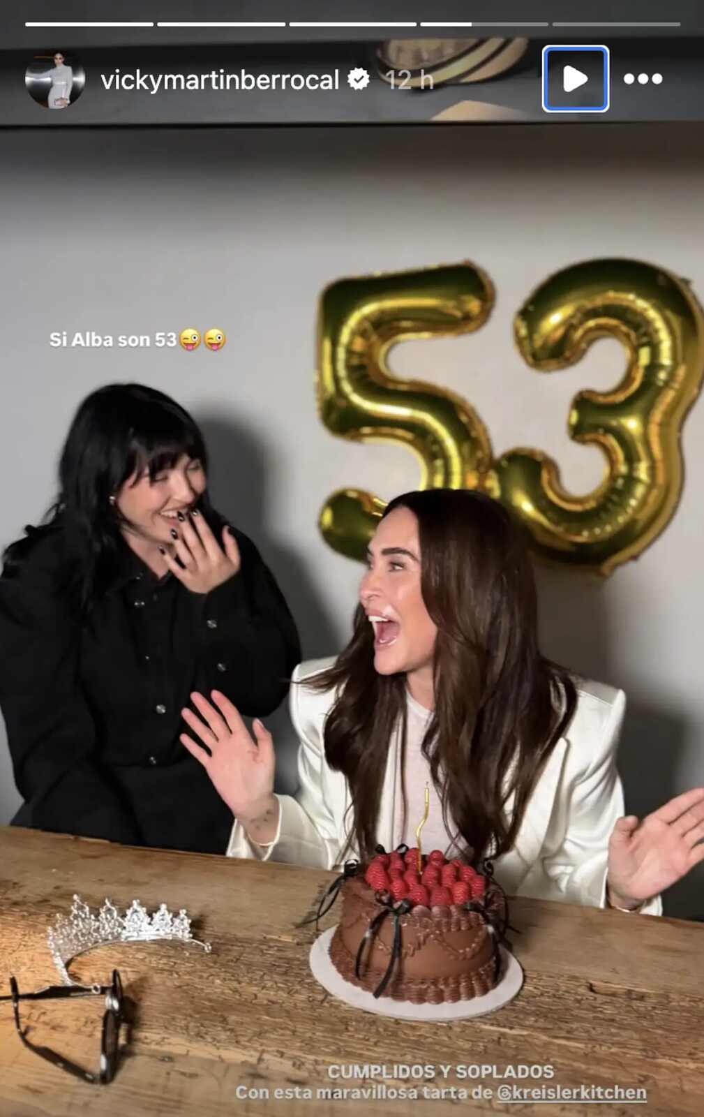 Cumpleaños de Vicky Martín Berrocal