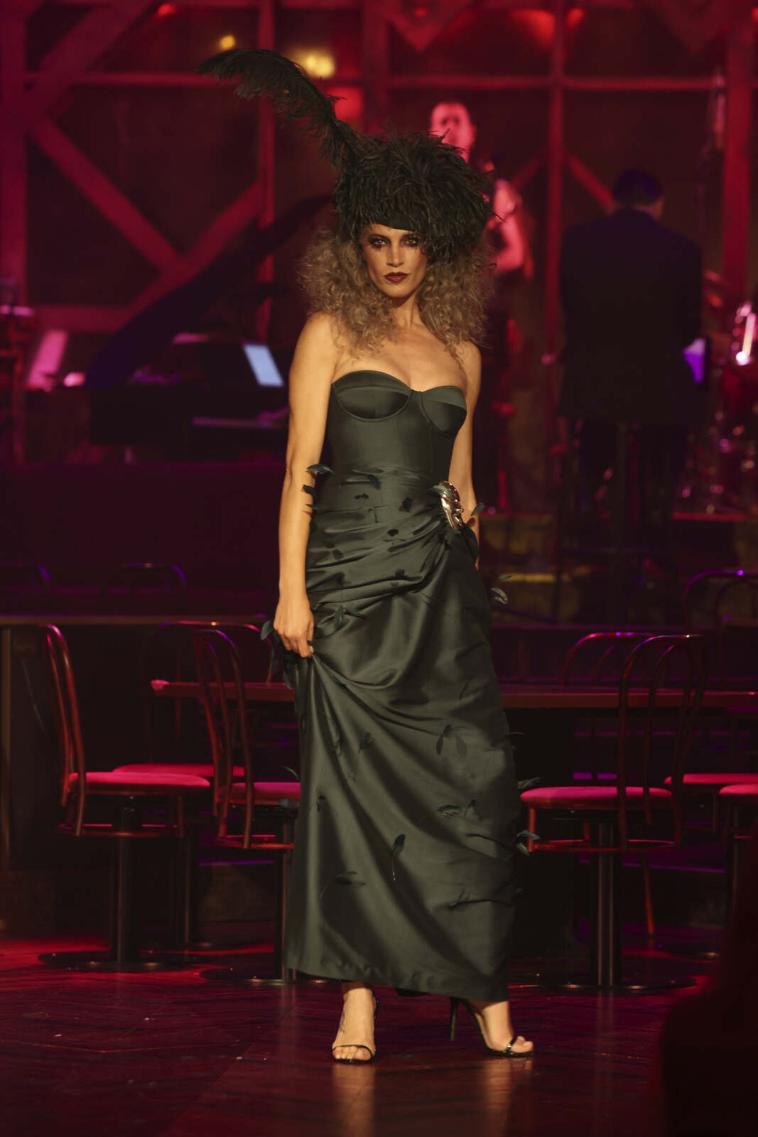 Laura Sánchez en el desfile de Eduardo Navarrete