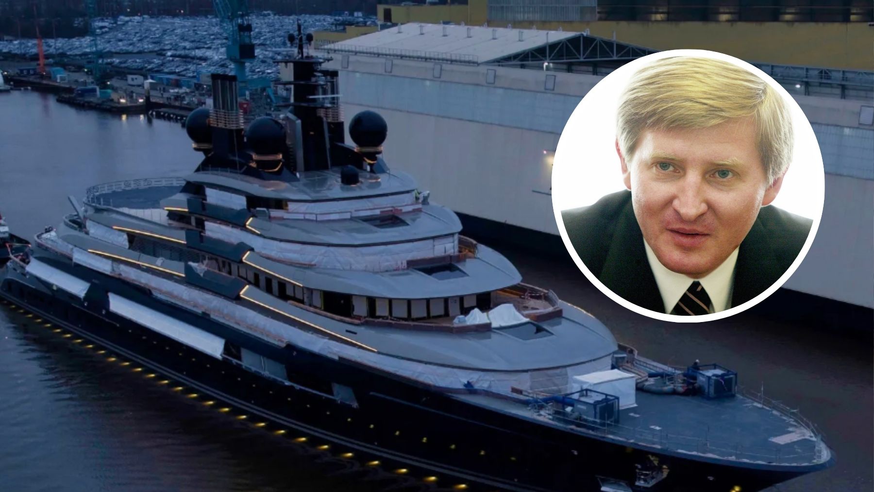 El yate del hombre más rico de Ucrania llega a Mallorca: cuesta 500 millones, tiene dos helipuertos…