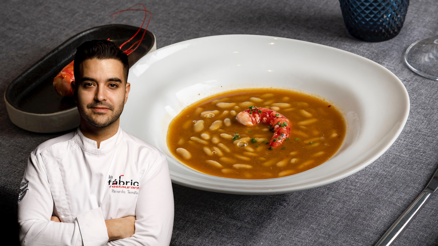 Ricardo Temiño y su receta de verdinas con carabineros: Para ligar el caldo aplastar algunas verdinas