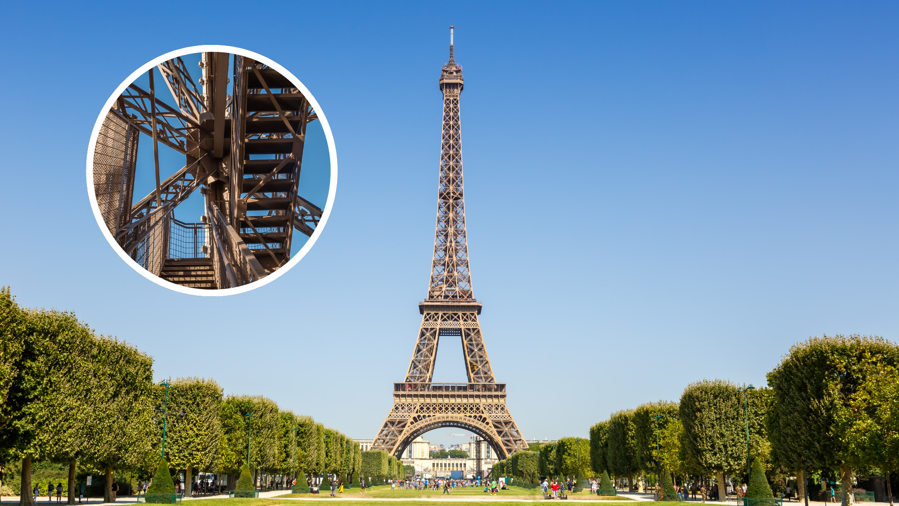 La Torre Eiffel inaugura un recorrido a 40 metros y vende un trozo de la escalera original por 50.000 €