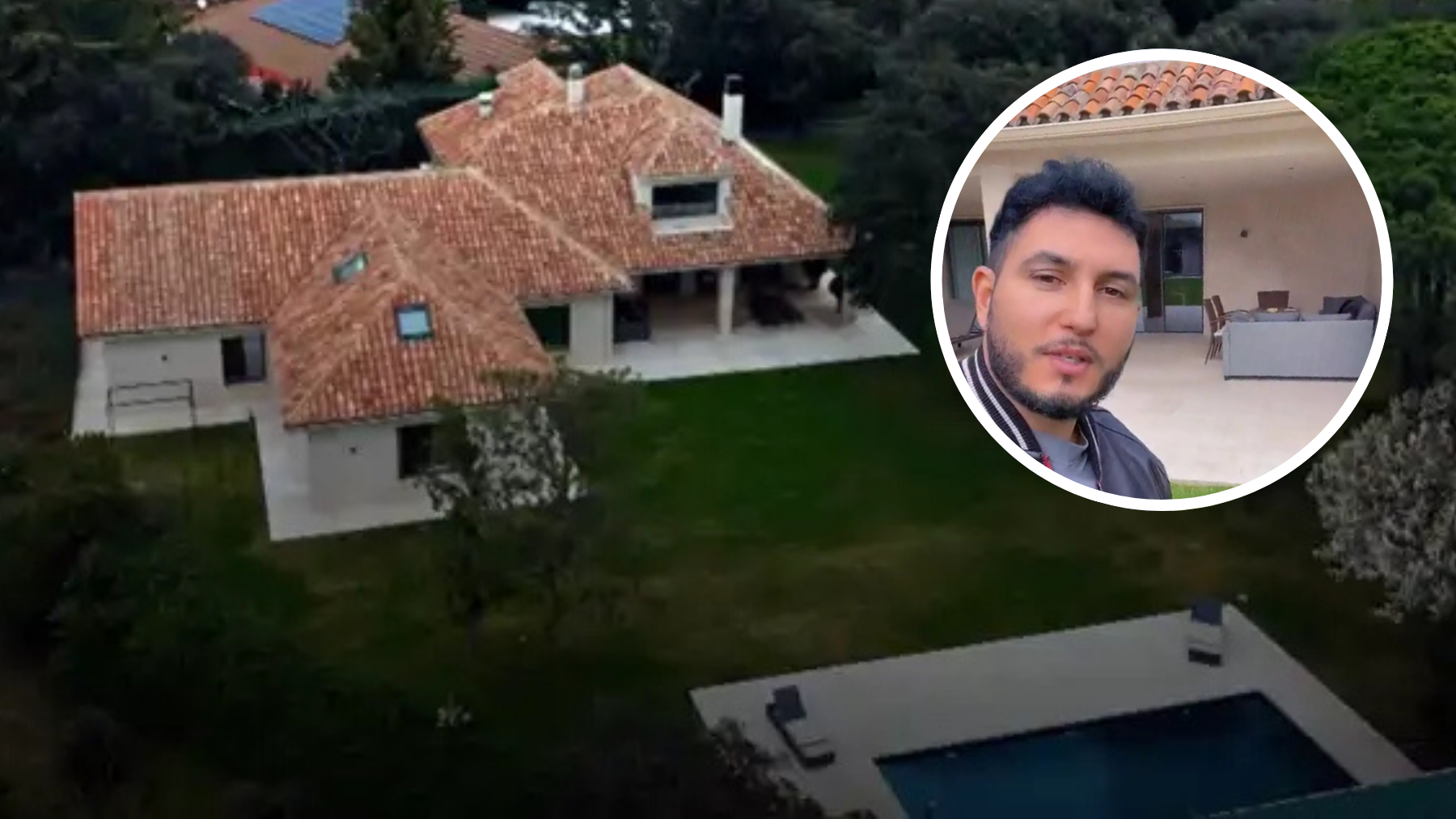 La casa de Omar Montes a las afueras de Madrid valorada en 4 millones: 2.000 m², piscina XXL...