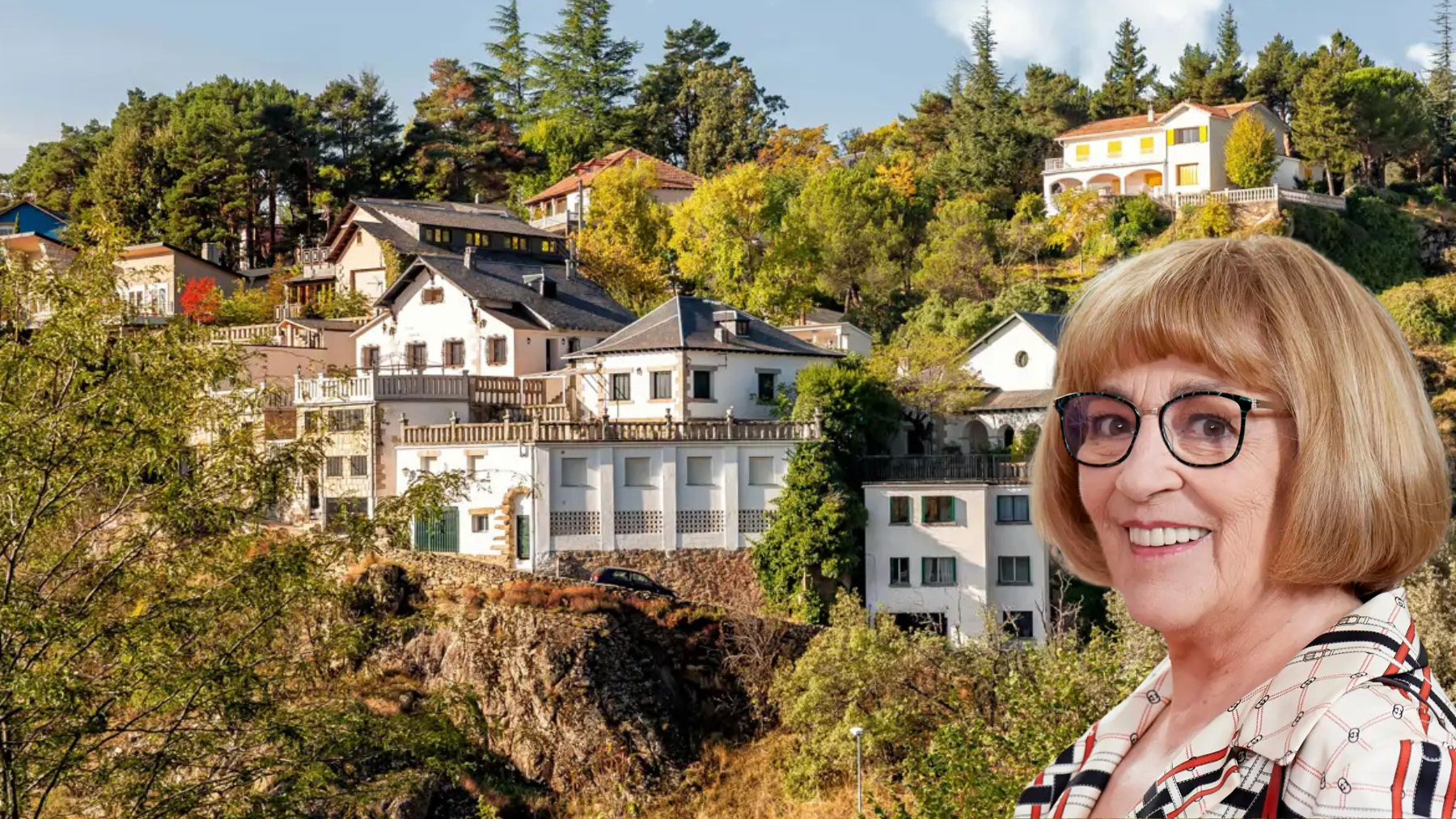 La casa de Carmen Maura en la sierra de Madrid: 200 m² de jardín con higueras y madroños