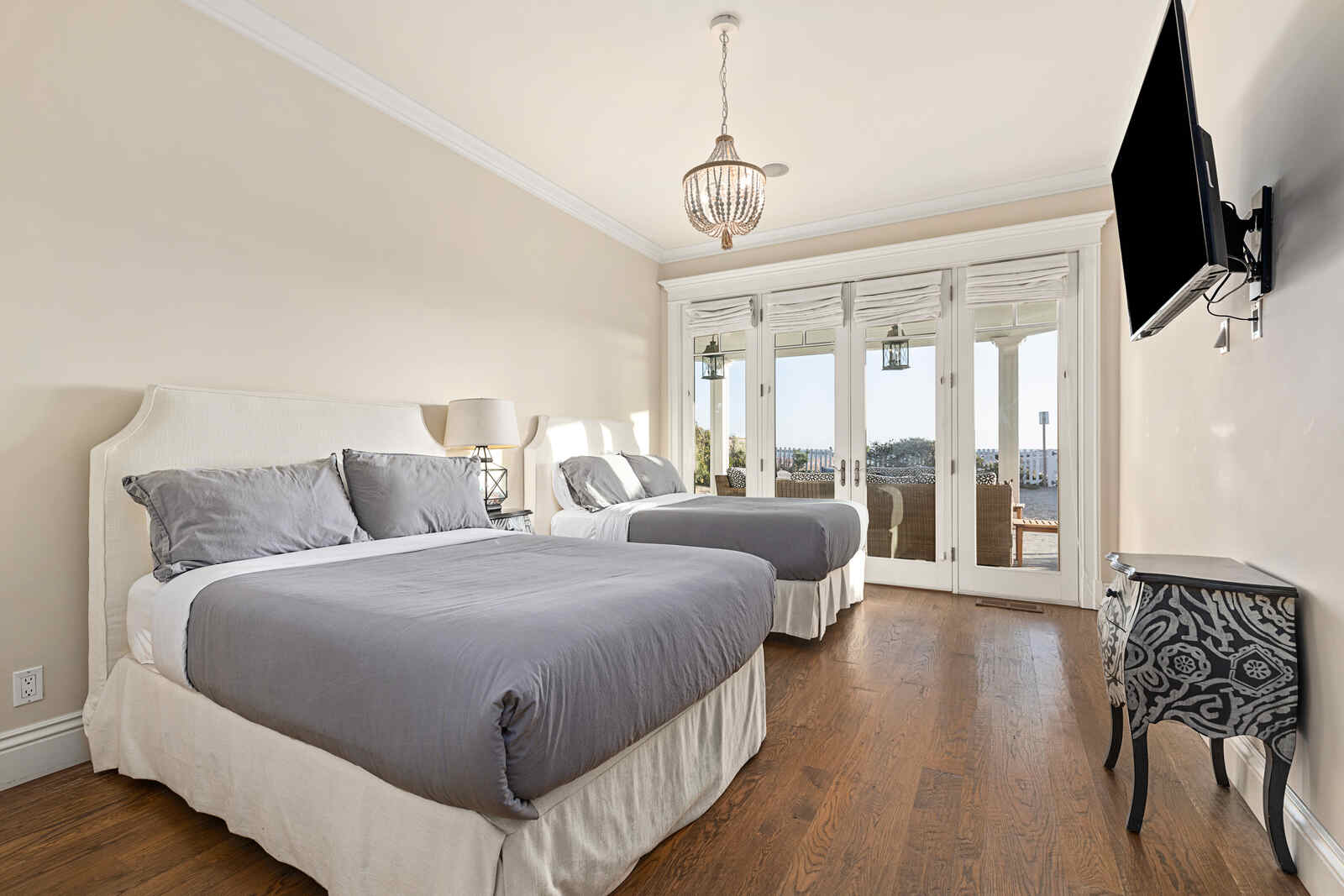 Camas de la casa de Malibú