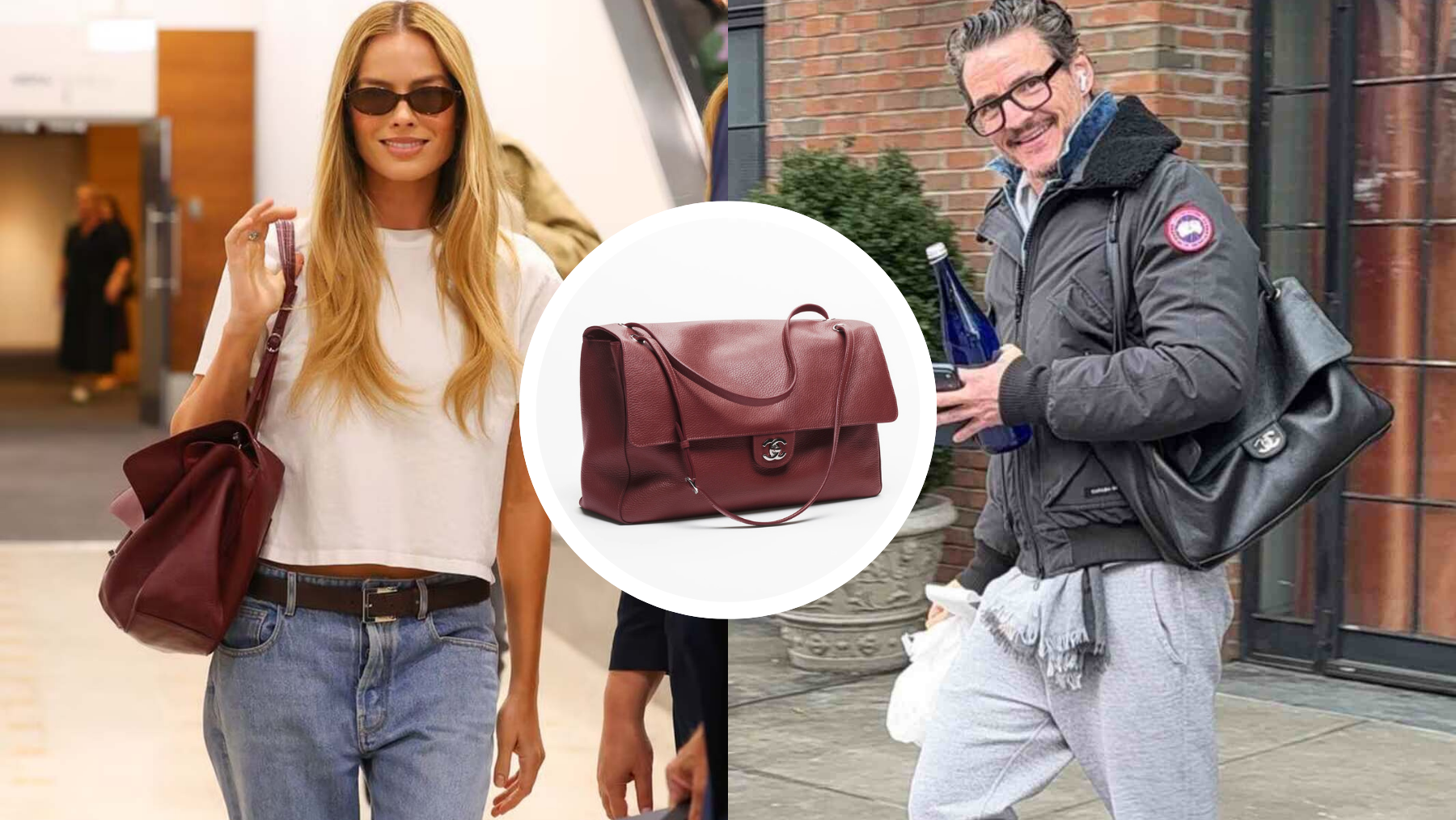 ¿Quién lo lleva mejor? Margot Robbie y Pedro Pascal tienen el bolso