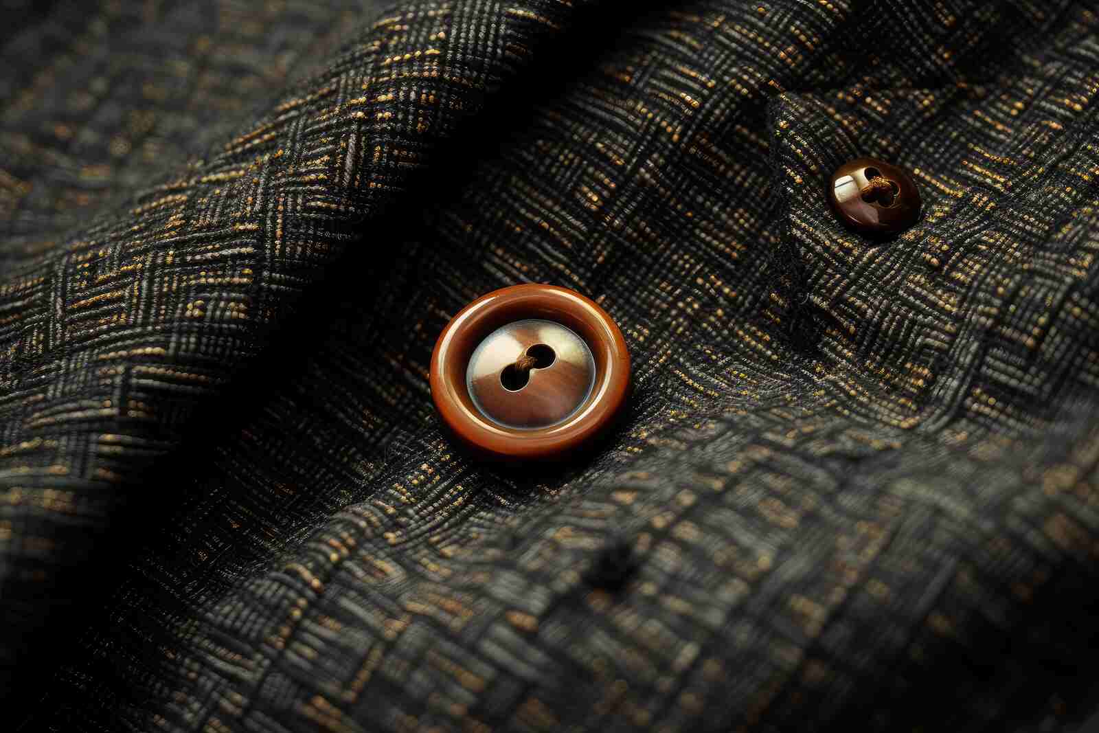 Detalle de un botón en un traje