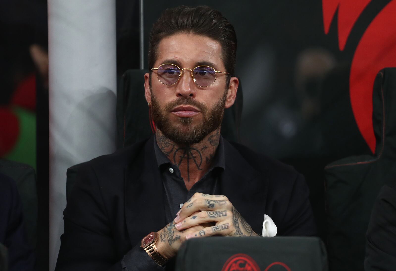 Sergio Ramos posando ante la cámara