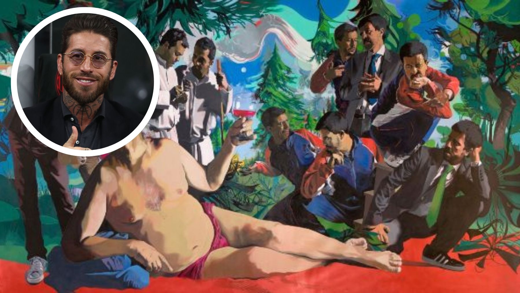 Sergio Ramos y su olfato artístico a los 40: Bansky, un Da Vinci con su cara y obras dignas de un museo