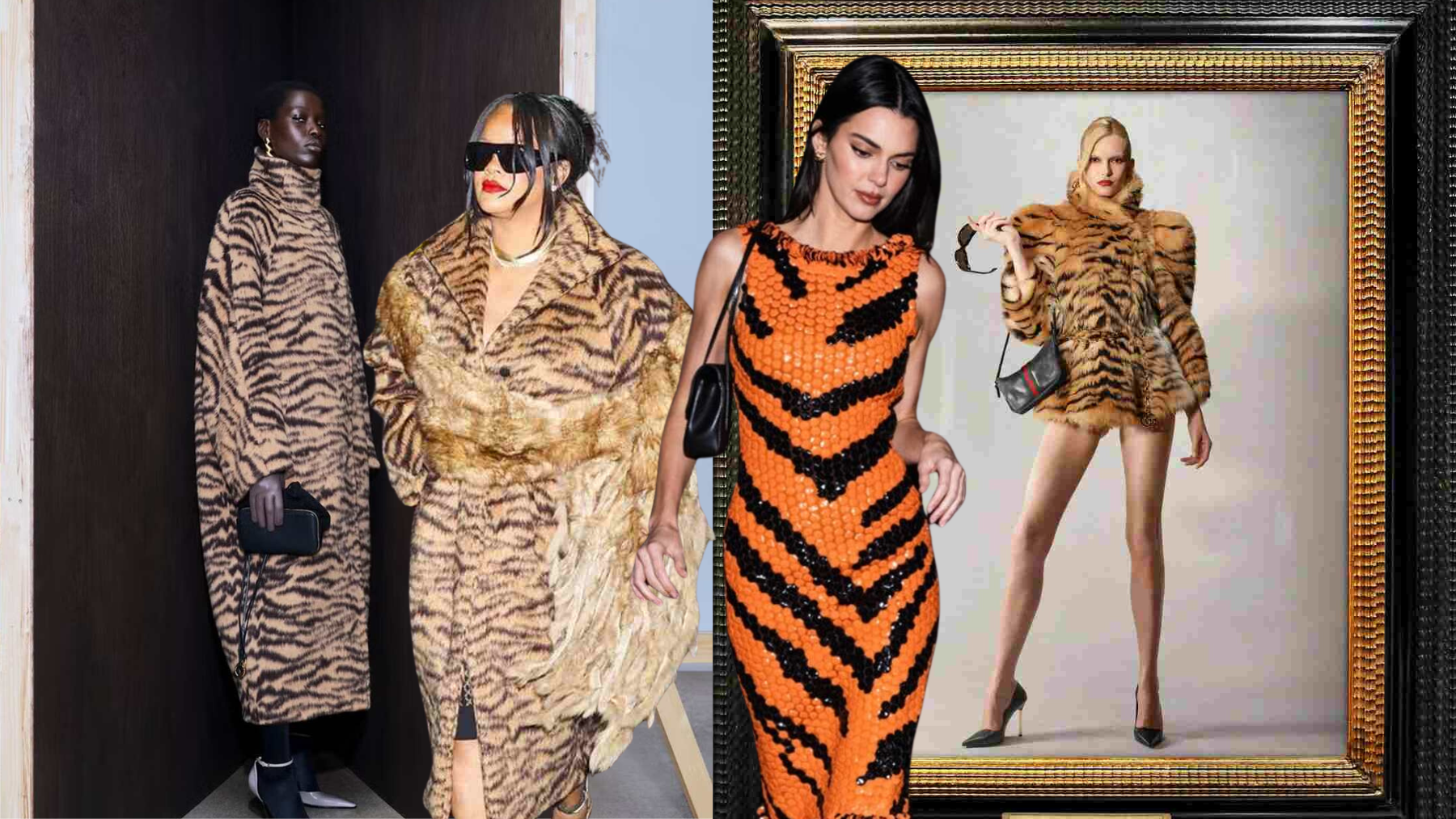 Ni cebra ni leopardo: Rihanna y Kendall Jenner confirman que el estampado de tigre es tendencia esta temporada