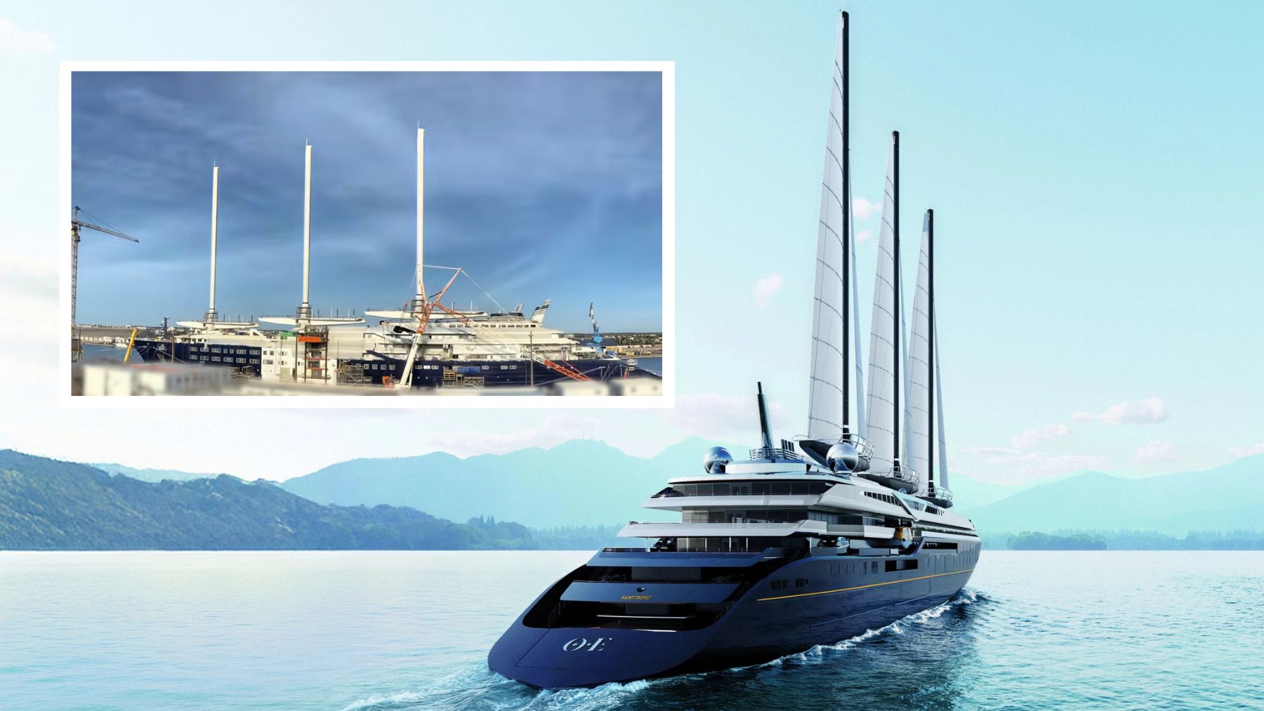 El mayor yate a vela del mundo llega a su fase final en Vigo: así es el Orient Express Corinthian